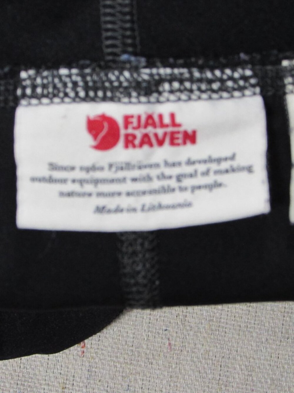 Fjallraven Women's Sz Medium Black Abisko Trekking Pants High Waisted Leggings - Picture 12 of 13